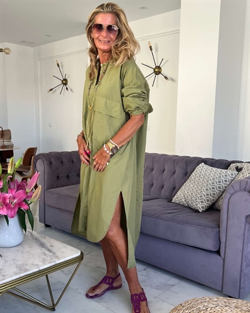 Cabana Living Duna 11646 Oversize skjortekjole Martini olive 